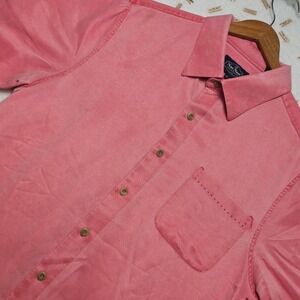 Nat Nast Men's‎ Shirt Size M Pink Short Sleeve Button Up Luxury Originals Casual